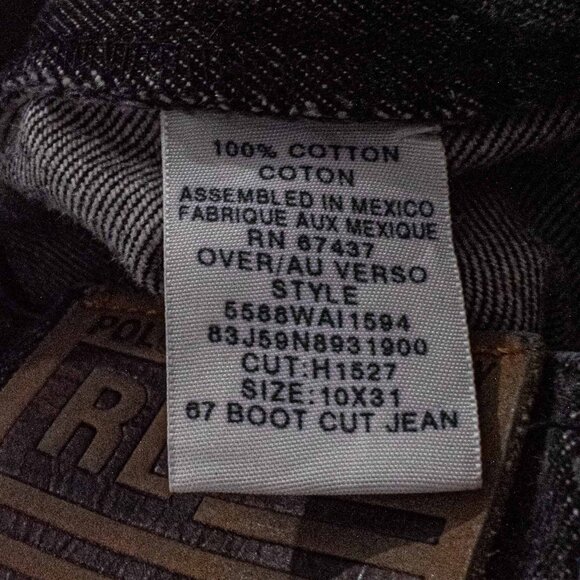 Polo Jeans Co Ralph Lauren 67 Bootcut Jean Womens 10 30 x 30 Y2K Streetwear - Picture 7 of 7
